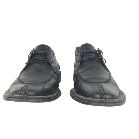 ZARA Mens US 10 Euro 43 Black Leather Dress Shoes Cap Toe Made in Spain Formal main image 12